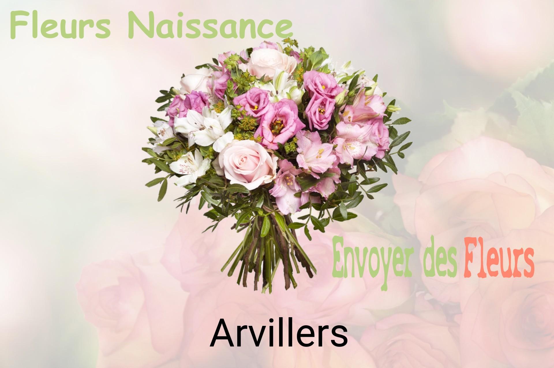 Bouquet de fleurs de naissance livré à Arvillers