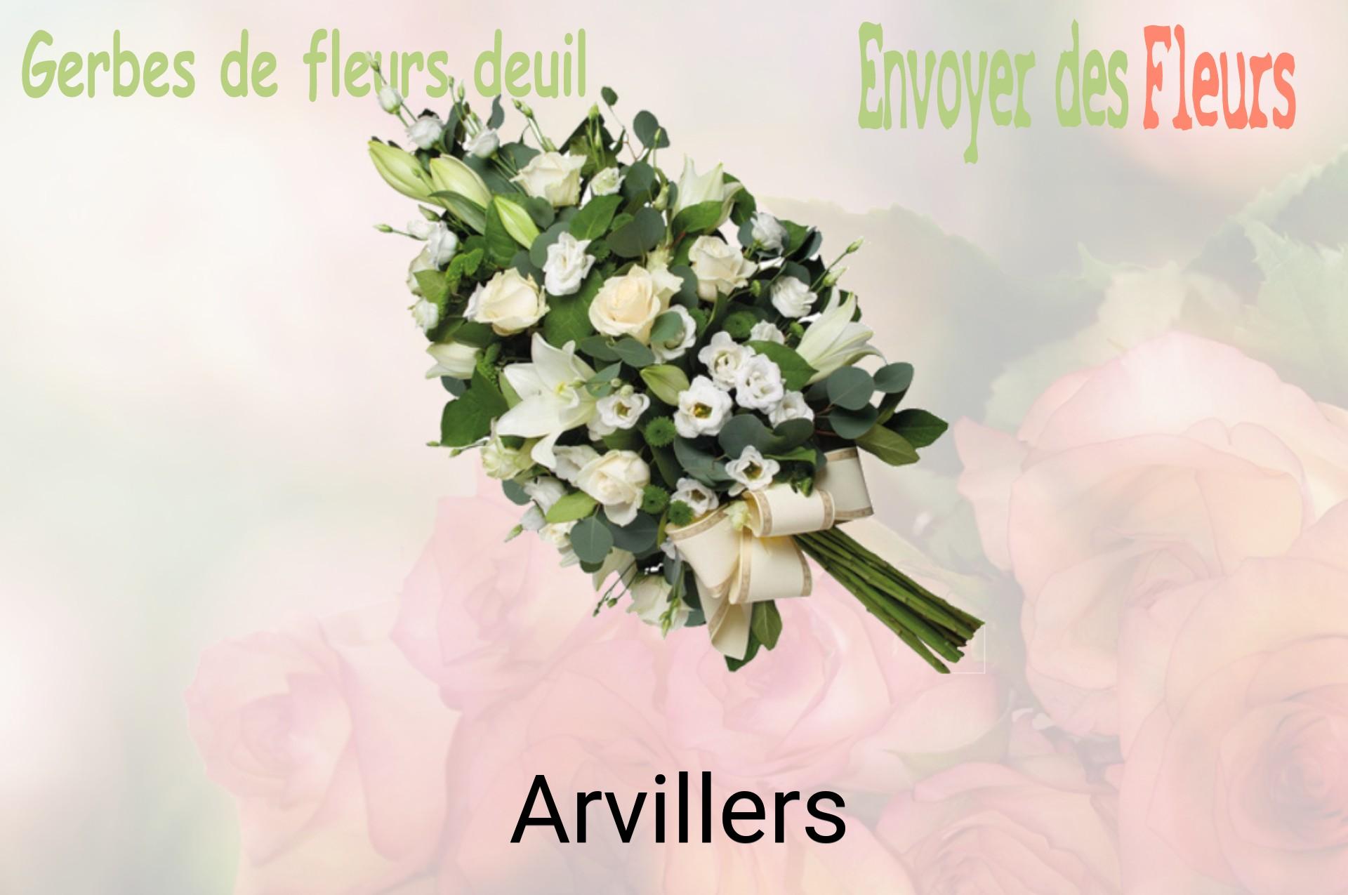Gerbe de fleurs de deuil livrée à Arvillers